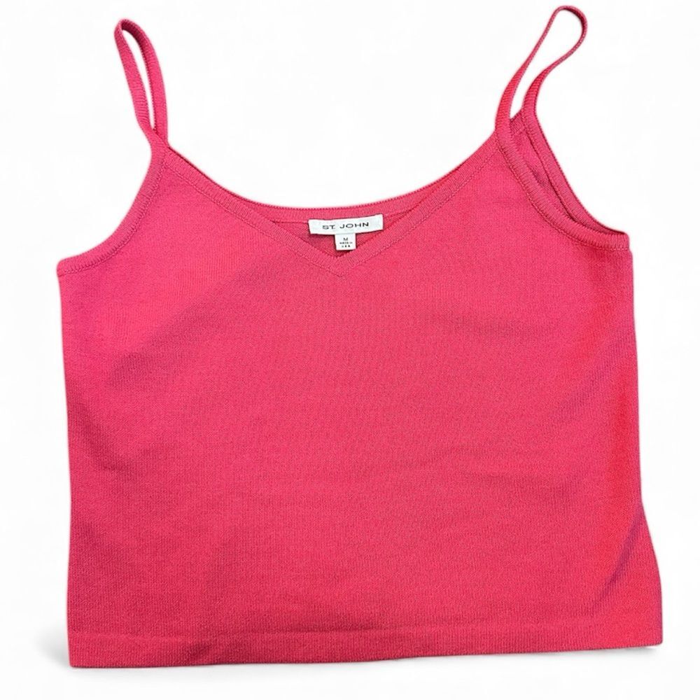 St. John Knit Pink Camisole Size Medium